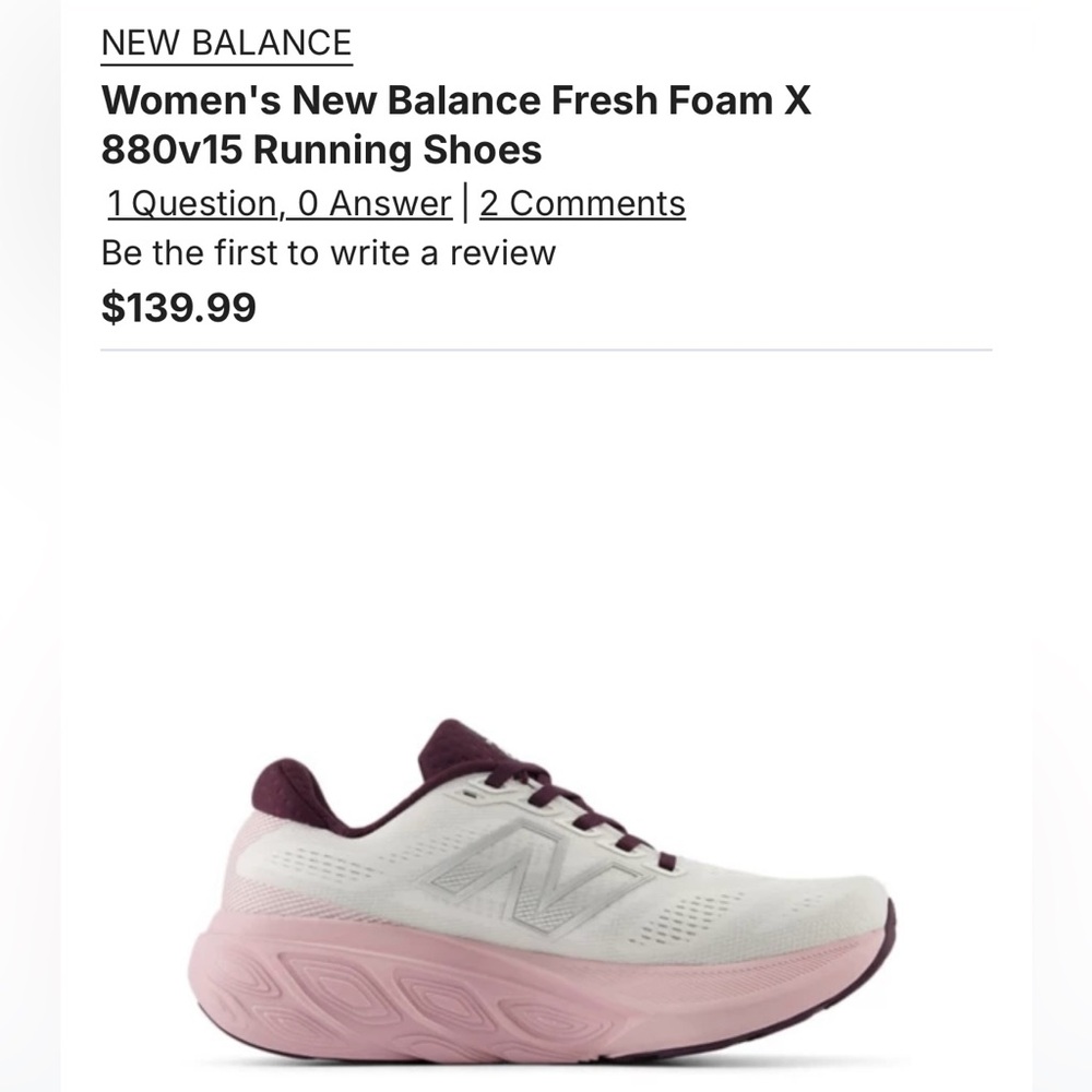New Balance Women's Fresh Foam X 880v15 Running Shoes